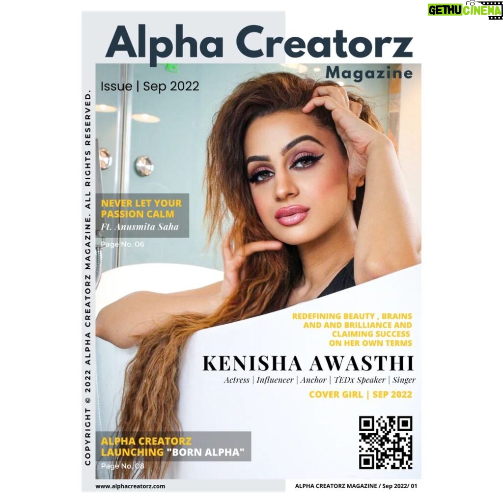 Kenisha Awasthi Instagram - Born in the city of dreams, Mumbai, @kenisha.awasthi upper-class upbringing never faltered her will toward her dreams. Her consistency in her belief transitioned her reality. Sensible & Sensuous Indian Kim Kardashian is adept at numerous talents. She rose to fame and publicity with her multiple traits. The most iconic thing about her is her sex appeal which leaves people stranded in surprise. She is also one of those who coined life to create an opulent lifestyle for herself and her family. 𝗧𝗼 𝗸𝗻𝗼𝘄 𝗺𝗼𝗿𝗲 𝗮𝗯𝗼𝘂𝘁 𝗵𝗲𝗿 𝘀𝘄𝗶𝗽𝗲 𝗹𝗲𝗳𝘁 Editor In Chief @inkwhatyoudontspeak . . . 'Survival of fittest', is a harsh but true saying. All of us come across or sometimes chose to be part of a circle of struggle in search of success. Apart from the professional environment that we usually dive into, there is always a small angle pulling us to do what we love, and there is no better joy than being able to pursue your passion. As our motto reads Never Let Your Passion Calm. There are some shining examples of people who never let their passion calm. To know more about @anusmita.saha29 swipe left. Editor @anuj_tiwari_akt . . Showcase your talent or give your brand the limelight it deserves, Get featured with us! Is your mind still figuring out questions? Do not hold back as we are just an email away. Feel free to connect with us at info@alphacreatorz.com or DM us . . #kenishaawasthi #alphacreatorzmag #alphacreatorzmagazine #contentcreator #indianwebactor #socialmediainfluencer #tgis #weekendvibes #gotmyeyesonyou #kenishaawasthiapp #poplips #bindilove #sareelove #satinsaree #braids #braidstyles