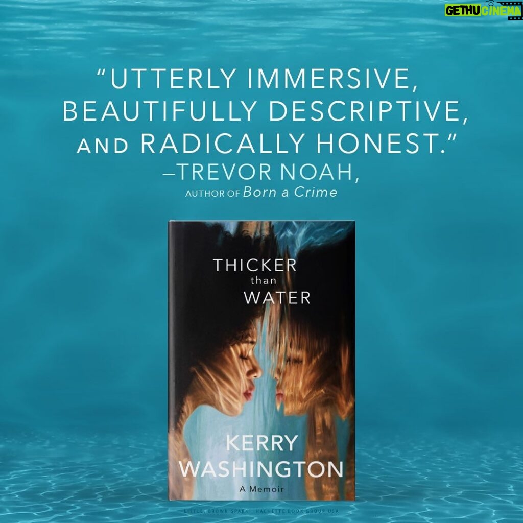 Kerry Washington Instagram - Writing a book (or working on ANYTHING creative or new or scary) puts you in a space of deep DEEP vulnerability. To have this group of brilliant and talented friends that I love and admire and cherish say these magnificent words about #thickerthanwater means the WORLD to me. I am truly touched by these generous accolades. Thank you @trevornoah @glennondoyle @isabelwilkerson @clintsmithiii & @gwynethpaltrow. It was YOUR writing, YOUR creativity and YOUR courage that in many ways led the way for me and helped me feel empowered in my truth and inspired to tell my story. #thickerthanwater comes out 9/26 preorder now!!!!