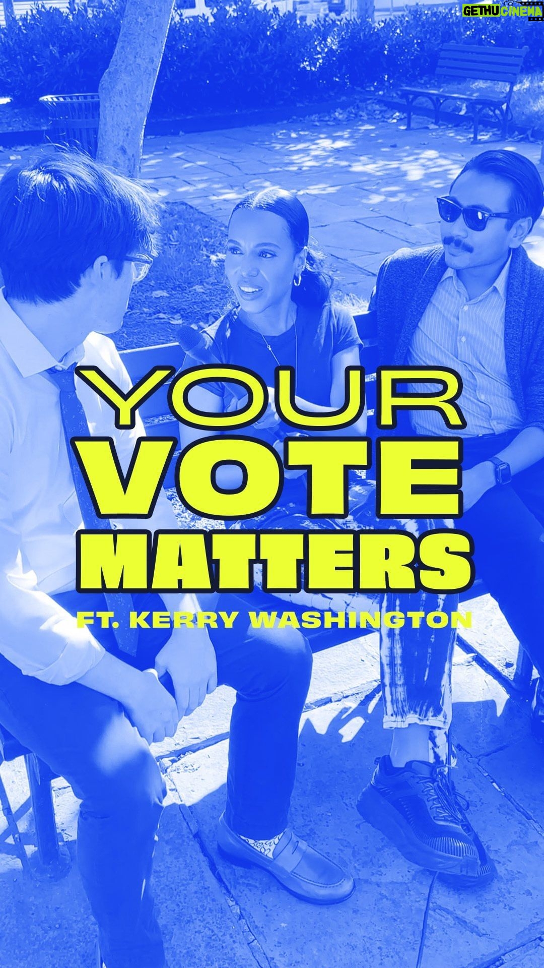 Kerry Washington Instagram - If there’s an election around the corner, you know where to find us: chatting away with voters on the street about the issues. Early voting in Virginia’s hugely important state legislative elections ends TOMORROW ahead of election day on Tuesday (11/7, polls open 6 am to 7 pm). So if you don’t have a voting plan yet, allow us to motivate you: All eyes are on Virginia this year with every seat in the state assembly up for grabs. The outcome won’t just shape the future in Virginia — it’s the only state in the southeast that hasn’t yet enacted a post-Roe abortion ban, though that could change based on results – but signal to politicians around the country what voters value ahead of the 2024 presidential election. We just happened to run into some VA voters who shared what’s motivating them to turn out to vote in 2023, which included reproductive rights, LGBTQ equality, voting rights, climate change policy, gun safety, and education. Virginia: Let’s get this handled. You can vote early right now through Saturday, 11/4, or on Election Day 11/7 from 6 am to 7 pm. Absentee ballots must be postmarked by election day!