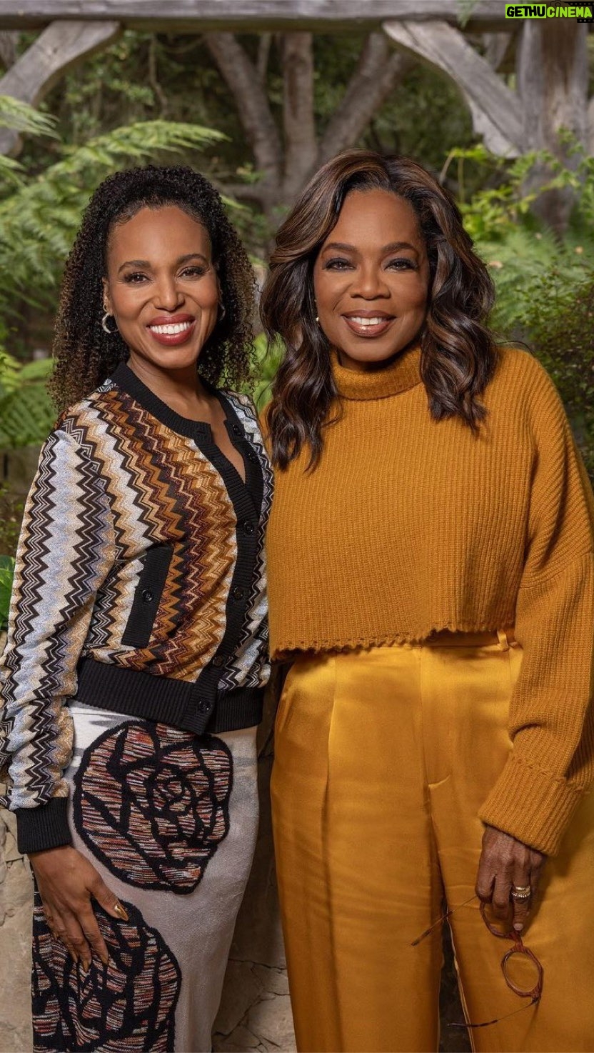 Kerry Washington Instagram - Tune in TONIGHT! I love you @oprah ❤ 😂 #ThickerthanWater