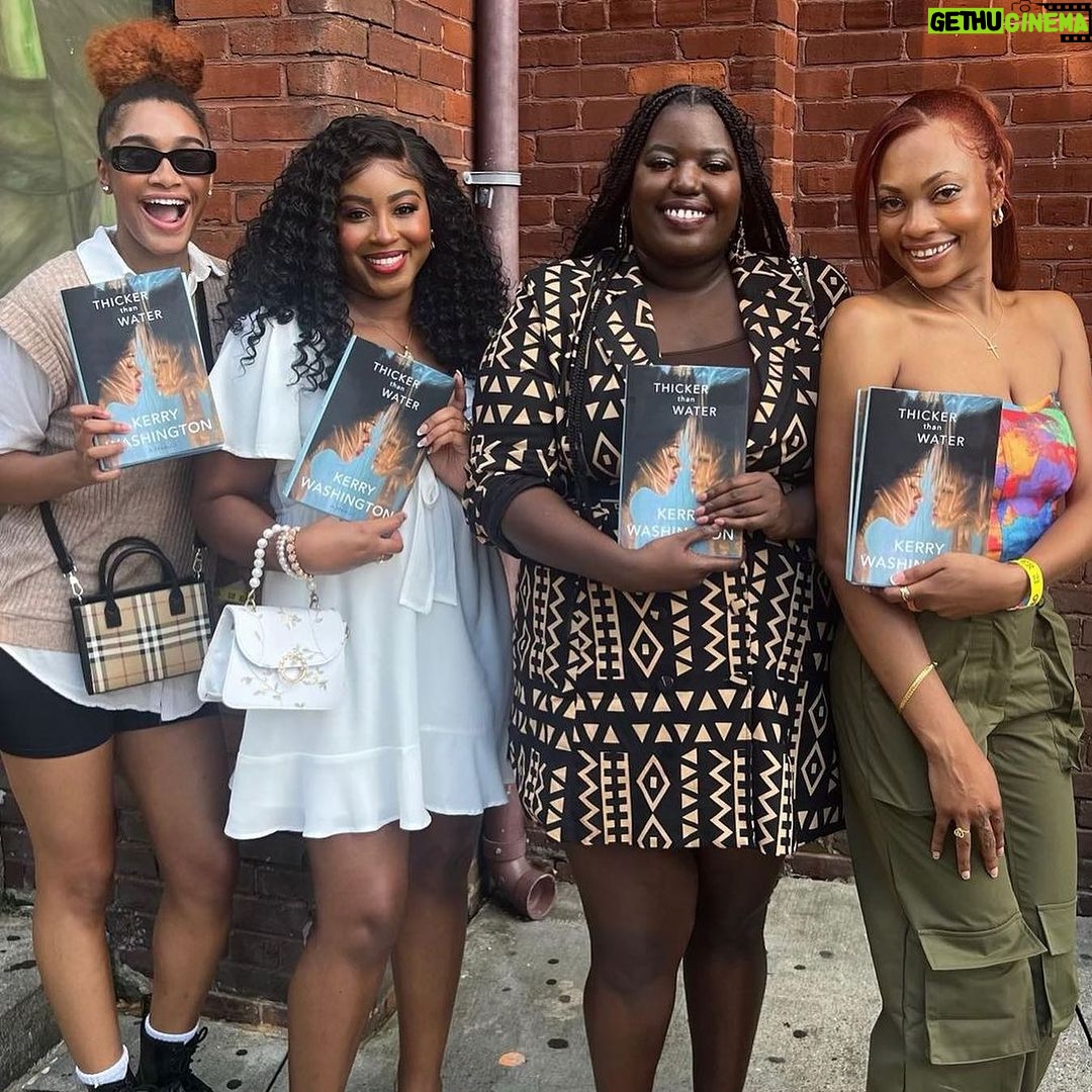 Kerry Washington Instagram - WOW. TIME FLIES!!!!!! π±#ThickerThanWater has been out in the world for ONE FULL MONTH ππππππ Can you believe it?!?! The response has been nothing short of amazing and I am deeply deeply DEEPLY grateful to all the readers, listeners, fans, friends, family who have read this book shared about it! Thank you from the depths of my soul and the bottom of my heartΒ ππΎβ€οΈ πΒ If you havenβt gotten your copy yet, Iβm not mad at you. But - honestly?! What are you waiting for π€£π€£ link in bio!