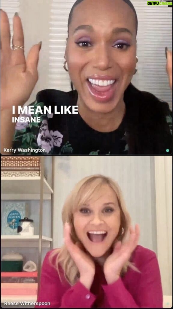 Kerry Washington Instagram - So honored and touched that #ThickerthanWater has inspired so many of you to share your deepest secrets with me and with your trusted circles. I don’t know what I would do without this trusted friend of MINE. My sister… @reesewitherspoon 🥰 I LOVE YOU REESE thank you for being in conversation with me and thank you to all who joined!!! 🌊❤🌊❤🌊❤🌊