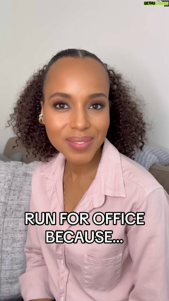 Kerry Washington Instagram - If you’ve ever wanted to make a change in the world or stand up for the voices of others, #NationalRunForOfficeDay is THE day for you 🗳 Be the change you want to see in the world, in your country, and in your neighborhood ✊🏾