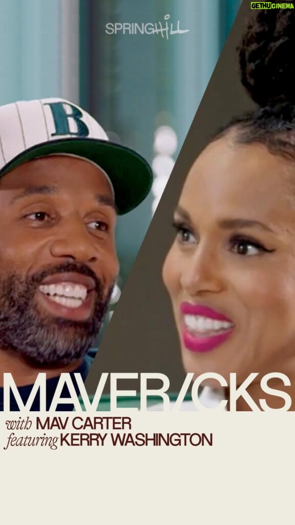 Kerry Washington Instagram - Kerry Washington is opening up about learning about her biological father and shares what brings her the greatest joy as an actress in episode one of #Mavericks with @mavcarter. Tune in now at the link in bio.