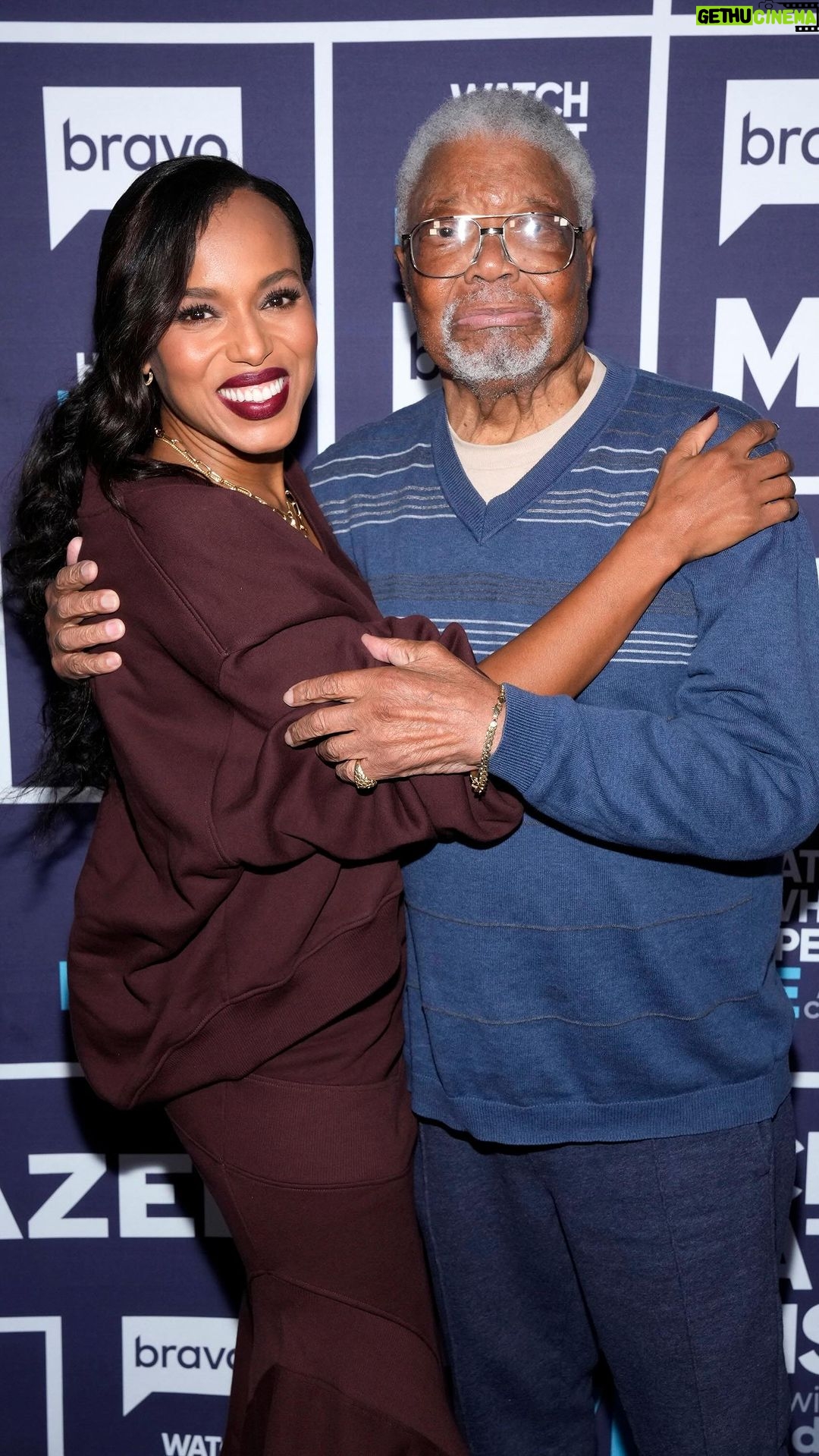 Kerry Washington Instagram - Real Housewives of The Bronx? @bravoandy what do you think!? Tune into @bravowwhl to see me and Pops!