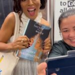 Kerry Washington Instagram - Gave the F train some reading material 📖. #thickerthanwater comes out TOMORROW! Preorder now!