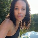 Kerry Washington Instagram - Same girl, same lake 👉🏾. 30 something years later 😜. Almost all of my favorite childhood memories involve being in the water. This lake holds such a deeply special place in my heart. I can’t wait for you all to see why 🙏🏾❤️🌊 preorder #thickerthanwater now!