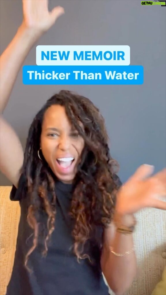 Kerry Washington Instagram - Thicker Than Water coming to you 9.26. Preorder now!!!! 🌊 KerryWashingtonBook.com