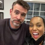 Kerry Washington Instagram - Happy birthday to my second favorite TV boyfriend. Love you big time @scottkfoley! Just not as much as @tonygoldwyn. But still sending you major 🎈❤️! New York, New York