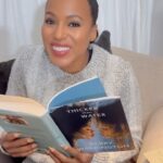 Kerry Washington Instagram - Me. Reading one of my favorite memories from #ThickerThanWater 💙🌊🩵 Olivia Pope and the journey of Scandal taught me SOOO much! I’m forever grateful for friends like @bellamyyoung and our entire #ScandalFam ❤️ When I was on tour, so many of you mentioned this part of the book as one your favorite moments. What’s YOUR favorite part of Thicker Than Water? Is there a section that has stayed with you?! If you haven’t grabbed your copy or listened on @audible, NOW is the time!!!