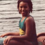 Kerry Washington Instagram - Same girl, same lake 👉🏾. 30 something years later 😜. Almost all of my favorite childhood memories involve being in the water. This lake holds such a deeply special place in my heart. I can’t wait for you all to see why 🙏🏾❤️🌊 preorder #thickerthanwater now!