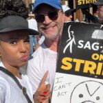 Kerry Washington Instagram - We stand together because we know that together we are stronger. We stand together because we believe in each other’s humanity. We stand together because we deserve to be treated with equity, safety, fairness and respect 💪🏾 We stand together because we must. #NationalDayOfSolidarity #SagAftraStrong #WGAstrong Walt Disney Studios