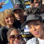 Kerry Washington Instagram - We stand together because we know that together we are stronger. We stand together because we believe in each other’s humanity. We stand together because we deserve to be treated with equity, safety, fairness and respect 💪🏾 We stand together because we must. #NationalDayOfSolidarity #SagAftraStrong #WGAstrong Walt Disney Studios