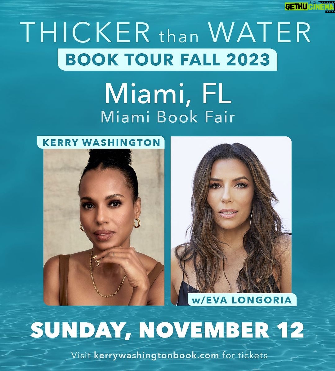 Kerry Washington Instagram - SOOO honored and CRAZY excited that these brilliant friends of mine will be joining me on the #ThickerthanWater tour!!! Have you gotten your tickets yet!?! Link in bio!