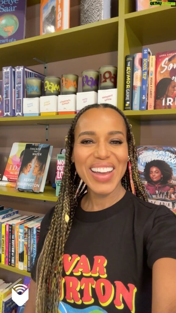 Kerry Washington Instagram - Kerry Washington 💓s independent bookshops, and so do we! Grab Kerry’s memoir Thicker than Water on audio with Libro.fm, and you’ll support your local independent bookshop. Head to the link in bio to grab your copy, or to gift to someone this holiday season! 📍Filmed at @reparations.club in Los Angeles, CA __ [Video description: Kerry Washington promotes her book and audiobook Thicker than Water at Reparations Club in Los Angeles.] #IndependentBookshops #IndieBookshops #BookshopLove #ShopSmall #thickerthanwater