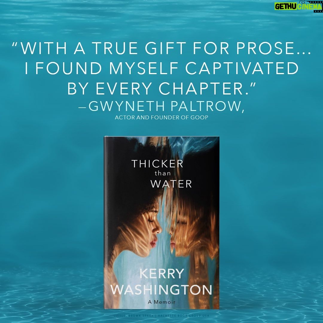 Kerry Washington Instagram - Writing a book (or working on ANYTHING creative or new or scary) puts you in a space of deep DEEP vulnerability. To have this group of brilliant and talented friends that I love and admire and cherish say these magnificent words about #thickerthanwater means the WORLD to me. I am truly touched by these generous accolades. Thank you @trevornoah @glennondoyle @isabelwilkerson @clintsmithiii & @gwynethpaltrow. It was YOUR writing, YOUR creativity and YOUR courage that in many ways led the way for me and helped me feel empowered in my truth and inspired to tell my story. #thickerthanwater comes out 9/26 preorder now!!!!
