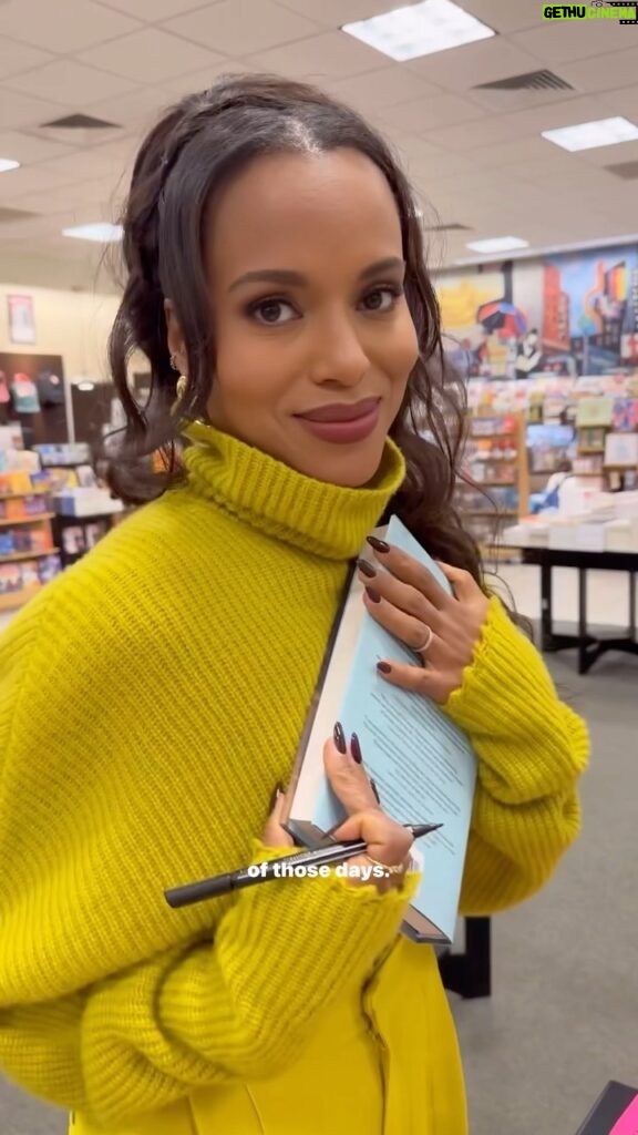 Kerry Washington Instagram - 🥹 #ThickerthanWater available now 💙🌊 Barnes And Noble