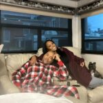 Keshia Knight Pulliam Instagram – When your work husband is your real husband… Life is good!!! #SetLife ❤️