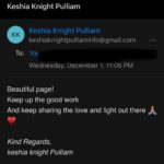 Keshia Knight Pulliam Instagram – 🚨🚨🚨I don’t normally address stuff like this… However… this person is a complete FRAUD!!!! 

If you received an email from KeshiaKnightPulliamInfo@gmail.com it is NOT from me. 🚨🚨🚨