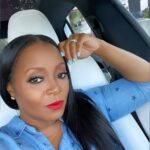 Keshia Knight Pulliam Instagram – Just patiently waiting for a charge… Figured I should capture this good light & amazing beat by @scoobiewest 🥰 #LipsAreChloePlusChristianCherry