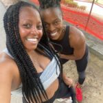 Keshia Knight Pulliam Instagram – Cheeks are red, braids are fuzzy… but making progress!! This workout kicked my butt… 🏋🏽‍♀️💪🏾🏃🏾‍♀️💨