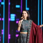 Ketaki Mategaonkar Instagram - Belagaon , It was my first time to visit you at the Bhatkhande High School, what a beautiful beautiful audience. Your love motivates me to do more and keep going. 💜 #ketakimategaonkar #singersongwriter #instadaily #ootd #instagood #explorepage✨