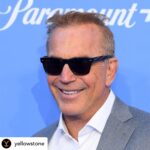 Kevin Costner Instagram - #Repost from @yellowstone: Exciting news for all our fans in the UK: #YellowstoneTV seasons 1, 2, and 3 will be streaming on @paramountplusuk beginning tomorrow, Wednesday June 22! @kevincostnermodernwest certainly knows how to rock a blue carpet.