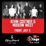 Kevin Costner Instagram - The band and I will be playing the Virgin Plus Stage at The Big Four Roadhouse on Friday, July 8th! This is going to be fun, @calgarystampede. Get tickets at the link in bio. 🎟