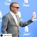 Kevin Costner Instagram - #Repost from @yellowstone: Exciting news for all our fans in the UK: #YellowstoneTV seasons 1, 2, and 3 will be streaming on @paramountplusuk beginning tomorrow, Wednesday June 22! @kevincostnermodernwest certainly knows how to rock a blue carpet.