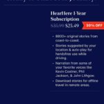 Kevin Costner Instagram - Sharing a deal from @hearheredotcom—a project I'm involved in that's for people like me, who love to travel and learn the history of the places they discover. Take 30% off a 1 Year Subscription to the HearHere app now through Monday. Link in bio for the exclusive #kevincostnermodernwest discount. It’s the best way to learn about the places you’re driving through with 8800+ audio stories across the US. Never take a boring road trip again! Download now and try your first 5 stories free. . . . . App only available for iOS users. Discount only applicable to 1 Year Subscription plan. Offer expires 2/21/2022. Terms & Restrictions apply.