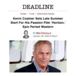Kevin Costner Instagram - Couldn’t be more excited to share this project with the world. It’s been a long time coming. #Horizon