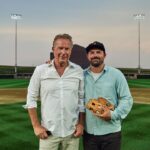 Kevin Costner Instagram - Last week the @mlb gave me a chance to “have a catch” with my son at the Field of Dreams. Joe was just a baby when we made Field of Dreams—a movie ultimately about the relationship between a father and son. It felt completely full circle to share this incredible experience with him.   📸: @caleglendening #MLBatFieldOfDreams