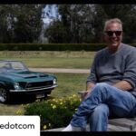 Kevin Costner Instagram - What do you think—did I make a good trade? #REPOST • @hearheredotcom Fun fact: Co-Founder Kevin Costner almost walked away from a chance to buy his car from #BullDurham but ponied up to purchase this iconic Mustang. Did he get a good trade? If you had the chance to buy any iconic auto from the silver screen, which one would you choose? 🎥 🚗 HearHere is an audio entertainment app for travelers available on the App Store for iPhone. The curious #roadtripper will find stories and history of the places they are traveling through and to, in a #travelpodcast format told by #storytellers like #KevinCostner and #PhilJackson. Download the app and start listening for free today: https://link.hearhere.com/udmDJ #FordMustang #ClassicCar #ModernWest #iconicauto