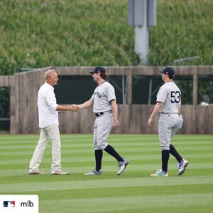 Kevin Costner Instagram - Everything was just perfect. It might not be heaven, but Iowa is pretty close. 

#MLBatFieldofDreams
