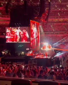 Kevin Costner Instagram - My videos are blurry, but I had an amazing time with my daughter at the @taylorswift show. I was absolutely blown away watching her art bring so many people together. I had a great view of her band and had a blast watching them, too. An inspiring night. I’m officially a Swiftie!