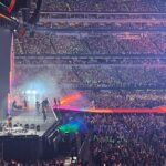Kevin Costner Instagram - My videos are blurry, but I had an amazing time with my daughter at the @taylorswift show. I was absolutely blown away watching her art bring so many people together. I had a great view of her band and had a blast watching them, too. An inspiring night. I’m officially a Swiftie!