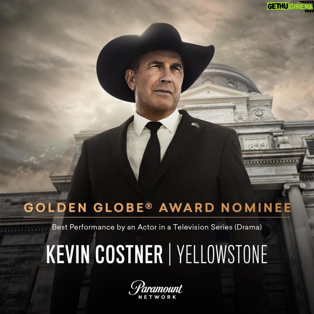 Kevin Costner Instagram - Working on @yellowstone has been a truly fulfilling project, and it has been enormously gratifying and humbling that audiences have embraced the show and its’ characters the way that they have over the past five years. To be recognized for this performance is the cherry on top, and I share this nomination with everyone who contributed to the show especially my fellow castmates, the producers and the crew.