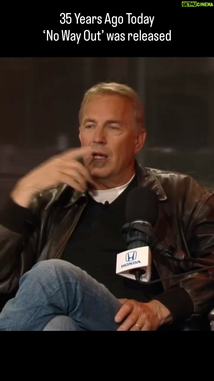 Kevin Costner Instagram - 35 years ago today we released ‘No Way Out’! In honor of this anniversary, I want to share this story of Gene Hackman that I told on the @richeisenshow a few years back that has stuck with me to this day.