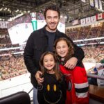 Kevin Jonas Instagram - Great night out with my girls at the @njdevils game! Now I really can’t wait to perform at the #StadiumSeries game at @metlifestadium on Feb 17th 😎 @jonasbrothers