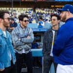 Kevin Jonas Instagram - Just mapping out where the stage will be.. 🤔 Thanks for having us at the game @dodgers!!