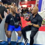 Kevin Levrone Instagram - Day 2 highlight for me was catching us with my brother @ronniecoleman8 Love this man we grew up together spending many years touring the world competing. #onelove #kevinlevrone #ronniecoleman #brothersofiron Dubai Muscle Show