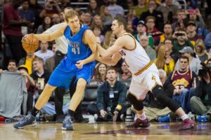 Kevin Love Instagram - Of all the greats I watched growing up - Dirk has had the biggest influence on my career. My Dad had the foresight - I can remember him saying “this rookie on Dallas is the future of the NBA.” A 7-footer who could stretch defenses, rebound, post you up and shoot over you, put the ball on the floor when necessary, and dominate the game inside and out. I was on the wrong side of a lot of those buckets. Trail 3’s, free throw line “Dirk spot” finishes, and ofcourse — the iconic fade. 

Being a big that can shoot has allowed me to change and adapt in a game that has become reliant on not only pace, but the space needed to operate in todays current NBA. Dirk changed a lot of peoples idea of the modern big man. I wouldn’t be headed into year 16 if not for Dirk’s influence and helping take the game to where it is today. My deepest gratitude to a legend that will live on forever!

Congratulations @swish41 and to all the 2023 @hoophall inductees. With respect and admiration. 🤝🏻