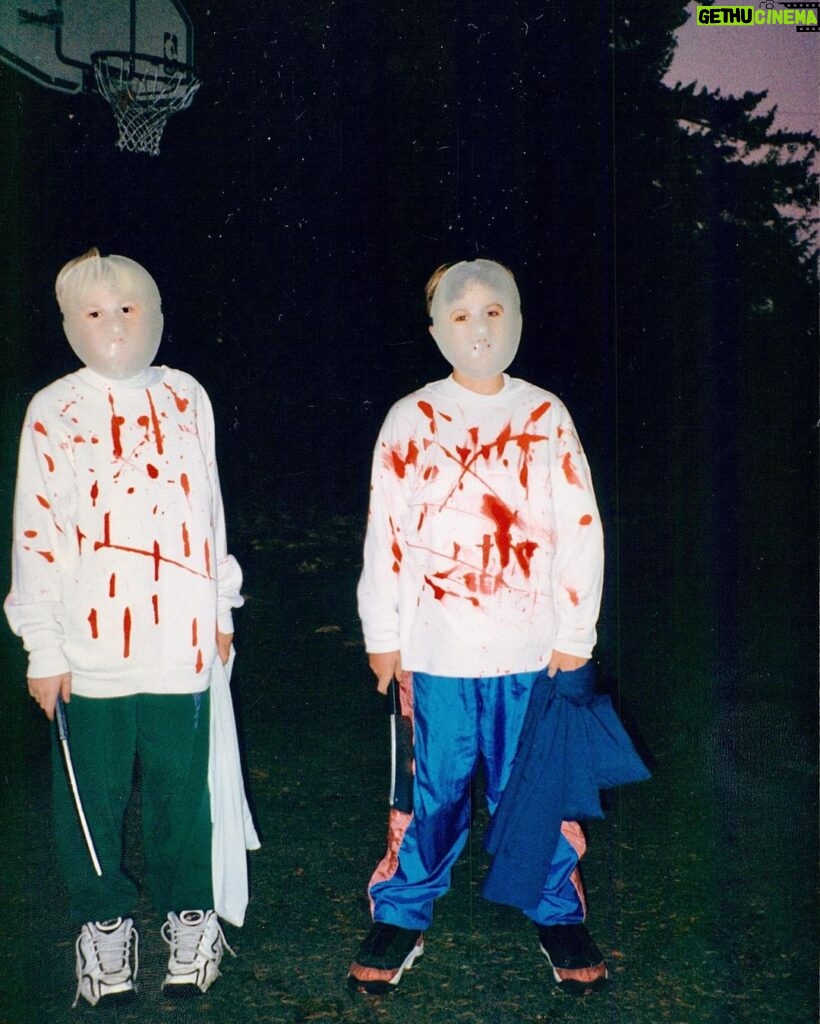 Kevin Love Instagram - Halloween Circa 1997 - budget Jason Voorhees 🔪 Camp Crystal Lake