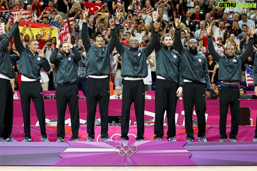 Kevin Love Instagram - 10 Years. Gold Medalists. London Olympics - August 12th, 2012. 🥇 Time Flies.