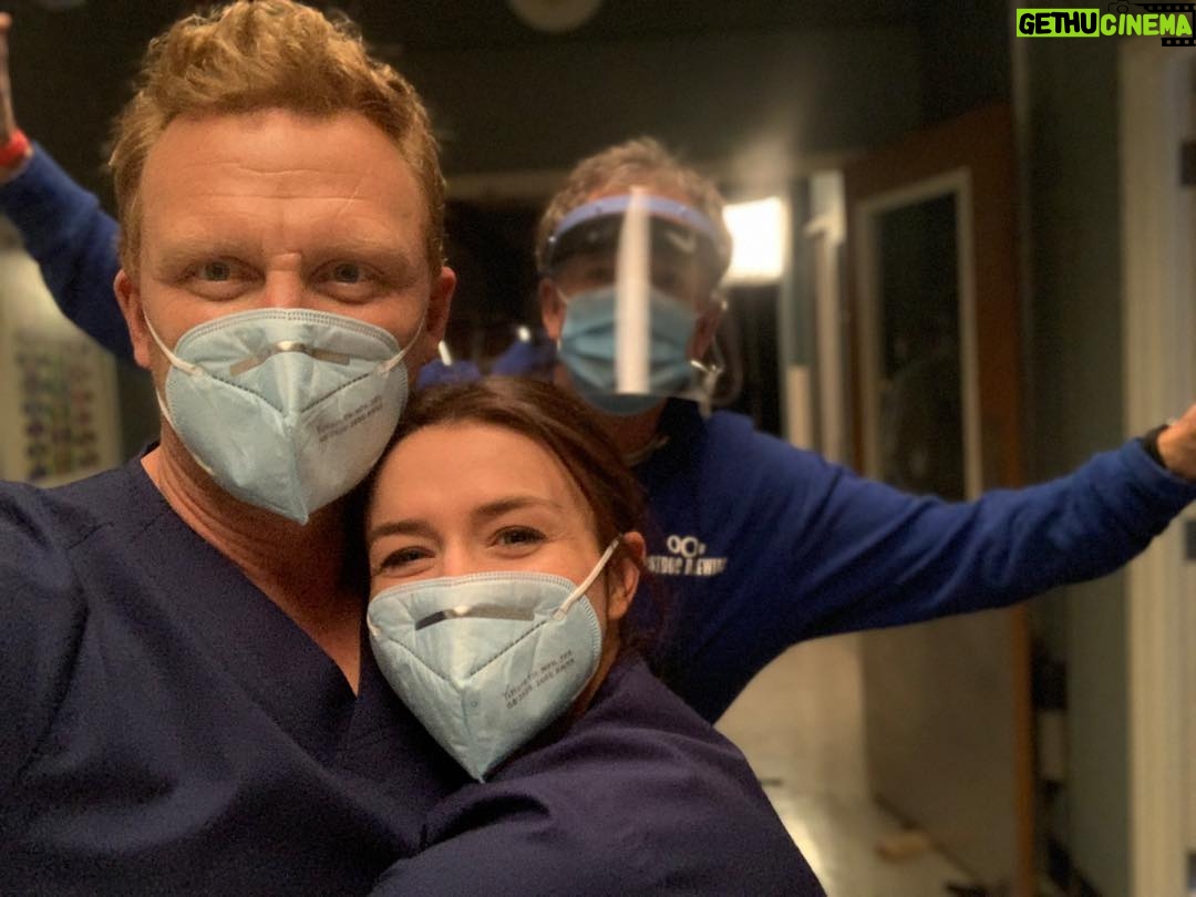 Kevin McKidd - 266.9K Likes - Here it is ! Bands back together with photo bomb Sean !!! @greysabc @caterinascorsone