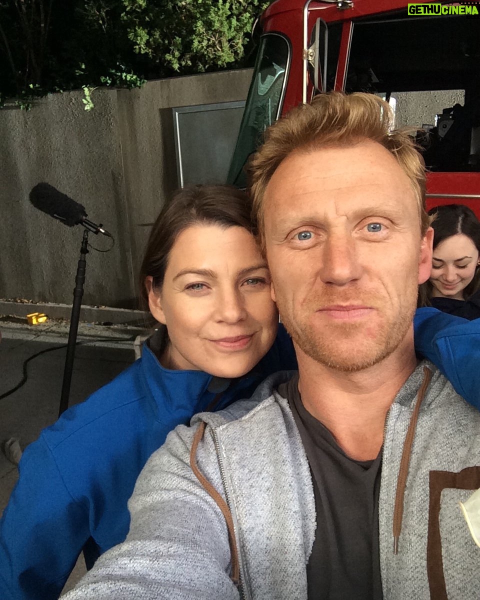 Kevin McKidd - 348.7K Likes - Me and Ellster McDellster! Been quite the road Ell. You are missed, queen. Till we see you again !! Xoxox @greysabc #badass #ellenpompeo
