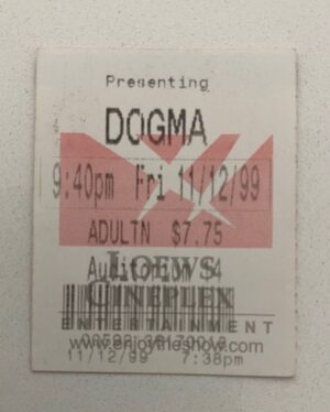 Kevin Smith Instagram - I’ve got…
2 TICKETS TO PARADISE!
#ThatKevinSmith #dogma #jayandsilentbobstrikeback #movietickets #movieticket #stubs #ticketstub #ticketstubs