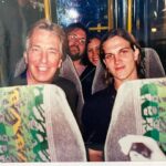Kevin Smith Instagram - The Odd Couple: @jaymewes and the late, great #AlanRickman in #Cannes for DOGMA, way back in 1999 (with me and a then-pregnant-with-Harley @jenschwalbach photobombing.) Alan loved Jason and found him endlessly fascinating. And we all felt the same way about Alan. #KevinSmith