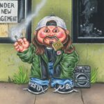 Kevin Smith Instagram - The good folks at @topps put me in the Garbage! At the @moobyspopup all weekend, we were selling the Askewniverse @officialgarbagepailkids card set like crazy! Since he collected #garbagepailkids when he was a youngster, @jaymewes nearly rolled a tear seeing @jayandsilentbob depicted in the #gpk style! But if you weren’t at @comic_con, don’t worry: you can snag a box at the #topps website right now! People were already flipping these on @ebay for double the price, so get yours today, before they’re all gone! #KevinSmith