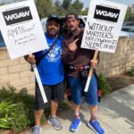 Kevin Smith Instagram – Me & @marcbernardin 
fighting The Man!
NO MORE WORDS!
Support the @wgawest & @wgaeast Strike!
#KevinSmith #marcbernardin #wgawest #wgaeast #wgawriters #wgawritersstrike